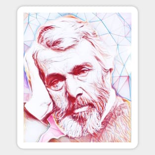 Thomas Carlyle Portrait | Thomas Carlyle Artwork Line Art Magnet